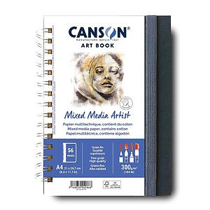 ART BOOK MIXED MEDIA SPIRAAL - 300G - 56VEL - DINA4