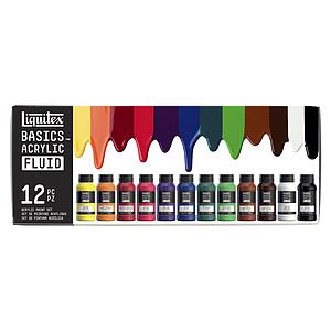 BASICS ACRYLIC FLUID SET 12 TUBES 118ML