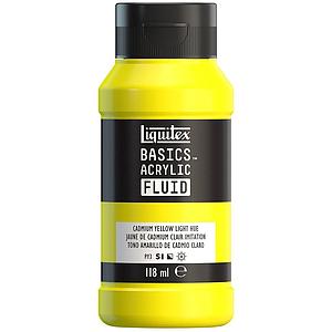 BASICS ACRYLIC FLUID 118ML - 380 CADMIUM YELLOW LIGHT HUE