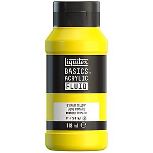 BASICS ACRYLIC FLUID TUBE 118ML - 381 PRIMARY YELLOW