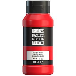 BASICS ACRYLIC FLUID TUBE 118ML - 387 NAPHTOL CRIMSON