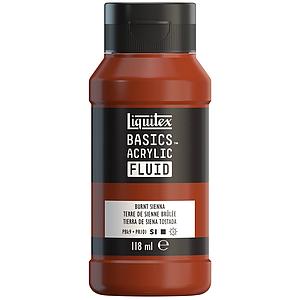 BASICS ACRYLIC TUBE FLUID 118ML - 408 BURNT SIENNA