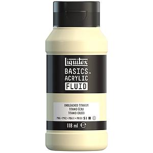 BASICS ACRYLIC FLUID TUBE 118ML - 411 UNBLEACHED TITANIUM