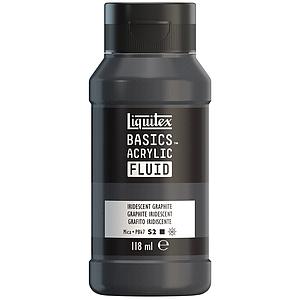 BASICS ACRYLIC FLUID TUBE 118ML - 419 IRIDESCENT GRAPHITE