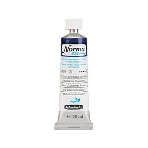 NORMA BLUE WATERMIXABLE OILPAINT TUBE 35ML S1 - 402 ULTRAMARINE BLUE DEEP