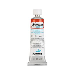 NORMA BLUE WATERMIXABLE OILPAINT TUBE 35ML S3 - 237 CADMIUM RED HUE MEDIUM