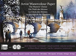 WATERCOLOUR BLOCK SMOOTH 300G 20VEL 23x31CM