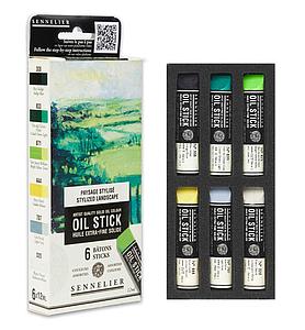 OILSTICK SET 6X12ML - STYLIZED LANDSCAPE