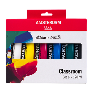 ACRYL STANDARD SERIES CLASSROOM SET - 6 X TUBES 120ML