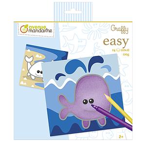 GRAFFY POP KLEURPLATEN EASY - ZEEDIEREN - 120G - 24VEL