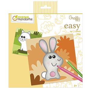 GRAFFY POP KLEURPLATEN EASY - DIEREN - 120G - 24VEL