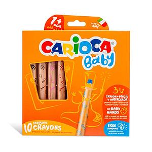 BABY 1+ KLEURWASKRIJTJES SET - 10ST + SLIJPER