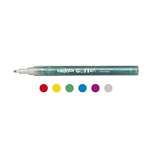 GLITTER MARKERS SET - 6ST