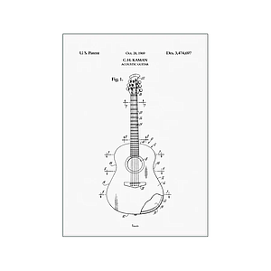 ACOUSTIC GUITAR - BOMEDO - 30X40CM