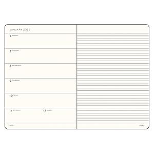 AG2025 WEEKLY PLANNER & NOTEBOOK MASTER A4 - BLACK