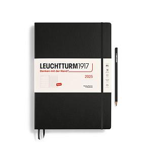AG2025 WEEKLY PLANNER & NOTEBOOK MASTER A4 - BLACK