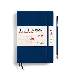 AG2025 WEEKLY PLANNER & NOTEBOOK A5 - NAVY