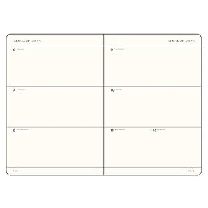 AG2025 WEEKLY PLANNER A5 - BLACK