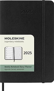 AG25 MSK 12M POCKET WEEK&NOTITIES SOFT ZWART