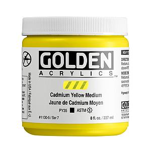 ACRYL HEAVY BODY POT 237ML - 1130 CADMIUM YELLOW MEDIUM